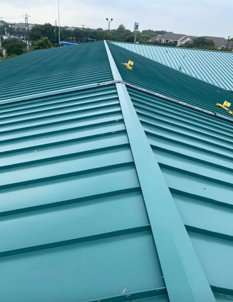 Green commercial metal roof ridge and valley for Metal Roof Repair in Green River